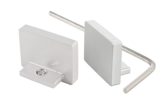 Deko-Light Endkappe P-AU-10-12 Set 2 Stk, Alu, Silber, eloxiert, 18,2mm 980020