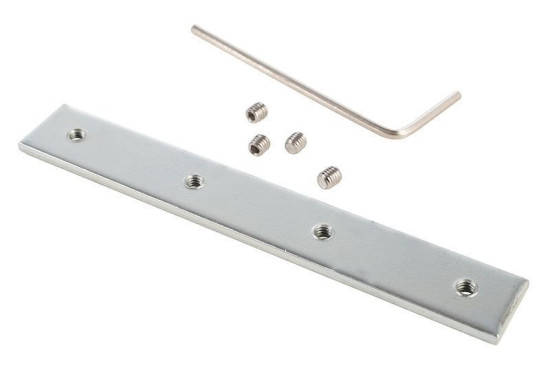 Deko-Light Nutenstein / Längsverbinder, Metall, Silber, natur, 80mm 987025