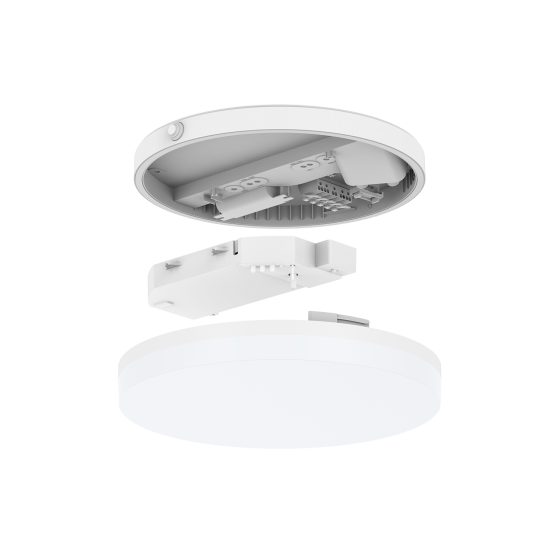 Dotlux 4932-199120 LED Aufbauleuchte SURFACEsensor-exit Ø300x62 25W 3000/4000/5700K COLORselect weiß