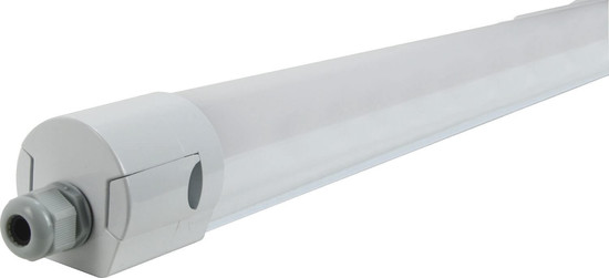 e2 LED Feuchtraum-Wannenleuchte 62cm Pro S 18W neutralweiss 4000K IP65 Grau