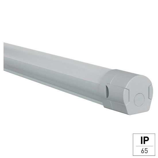 e2 LED Feuchtraum-Wannenleuchte 147cm Pro L 50W neutralweiss 4000K IP65 Grau