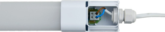 e2 LED Feuchtraum-Lichtleiste 112,5cm Lite M 24W neutralweiss 4000K IP65 Grau