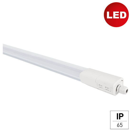 e2 LED Feuchtraum-Lichtleiste 59,5cm Plus S 18W neutralweiss 4000K IP65 Weiß