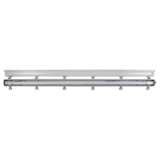 e2 LED Feuchtraum-Wannenleuchte T8 G13 128cm Classic M 18W neutralweiss 4000K IP65 Grau
