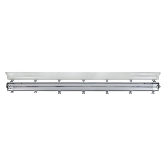 e2 LED Feuchtraum-Wannenleuchte T8 G13 158cm Classic L 2x 24W neutralweiss 4000K IP65 Grau