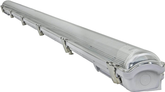 e2 LED Feuchtraum-Wannenleuchte T8 G13 128cm Classic-Power M 18W neutralweiss 4000K IP65 Grau
