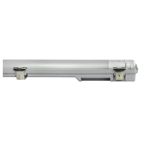 e2 LED Feuchtraum-Wannenleuchte T8 G13 128cm Classic-Power M 2x 18W neutralweiss 4000K IP65 Grau