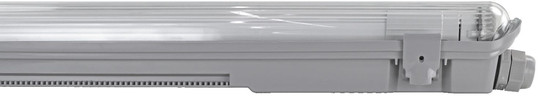 e2 LED Feuchtraum-Wannenleuchte T8 G13 128,5cm Basic M 18W neutralweiss 4000K IP65 Grau