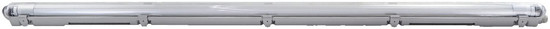 e2 LED Feuchtraum-Wannenleuchte T8 G13 128,5cm Basic M 18W neutralweiss 4000K IP65 Grau
