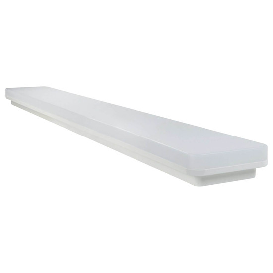 e2 LED Anbauleuchte, Deckenleuchte White Long M 36W CCT warm-/neutral-/tageslichtweiss 3000K/4000K/6000K IP54 Weiß 120cm