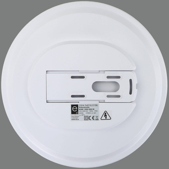 e2 LED Anbauleuchte, Deckenleuchte Rome R300 20W neutralweiss 4000K Weiß Ø30cm