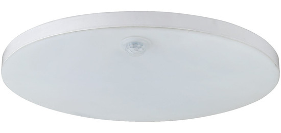 e2 LED Anbauleuchte, Deckenleuchte Rome R250 15W neutralweiss 4000K Bewegungsmelder IP54 Weiß Ø25cm