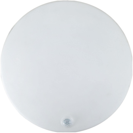 e2 LED Anbauleuchte, Deckenleuchte Rome R250 15W neutralweiss 4000K Bewegungsmelder IP54 Weiß Ø25cm