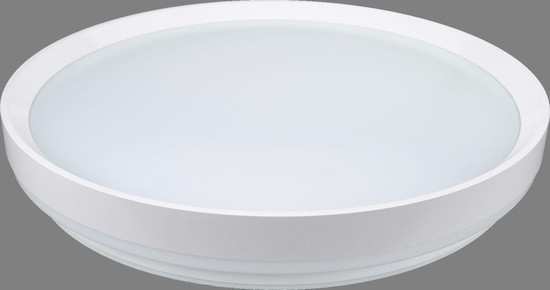 e2 LED Anbauleuchte, Deckenleuchte Moon R482 70W CCT warm-/tageslichtweiss 3000-6500K dimmbar Fernbedienung IP44 Weiß Ø48cm