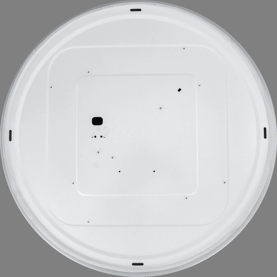 e2 LED Anbauleuchte, Deckenleuchte Moon R482 70W CCT warm-/tageslichtweiss 3000-6500K dimmbar Fernbedienung IP44 Weiß Ø48cm