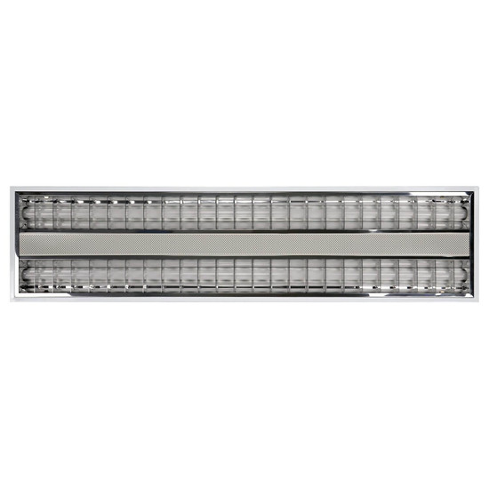 e2 LED Anbauleuchte, Deckenleuchte Nostal M 42W CCT warm-/neutral-/tageslichtweiss 3000K/4000K/6000K Weiß Stahl 124,5cm