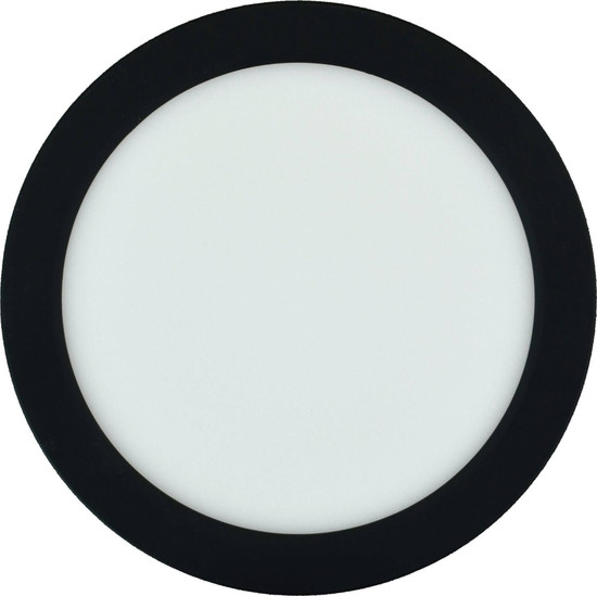 e2 LED Anbaupanel, Deckenleuchte Space R170 12W CCT warm-/neutral-/tageslichtweiss 3000K/4000K/6500K Schwarz Ø17cm