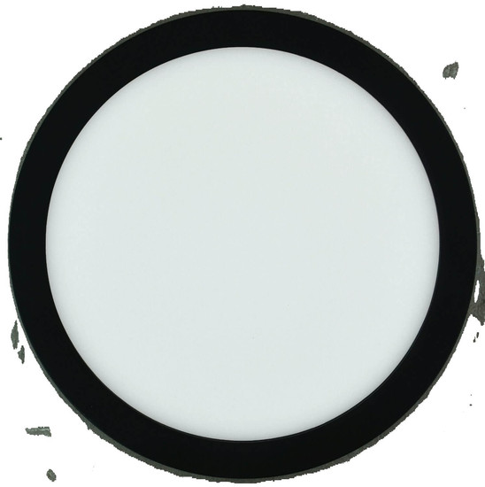 e2 LED Anbaupanel, Deckenleuchte Space R220 18W CCT warm-/neutral-/tageslichtweiss 3000K/4000K/6500K Schwarz Ø22,5cm