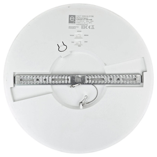 e2 LED Anbaupanel, Deckenleuchte Space R300 24W CCT warm-/neutral-/tageslichtweiss 3000K/4000K/6500K Weiß Ø30cm
