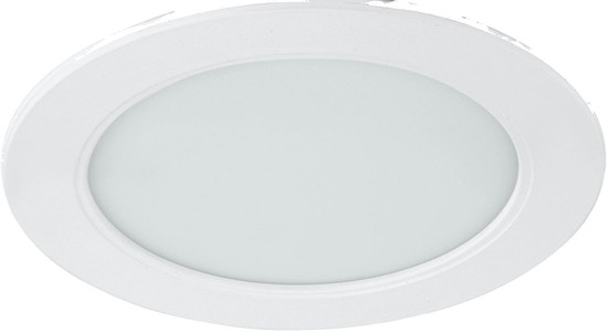 e2 LED Einbaupanel, Deckeneinbauleuchte Style R 145 9W warmweiss 3000K 4er Pack Weiß Ø14,5cm