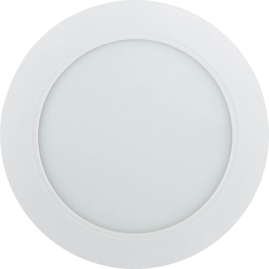 e2 LED Einbaupanel, Deckeneinbauleuchte Style R 145 9W warmweiss 3000K 4er Pack Weiß Ø14,5cm