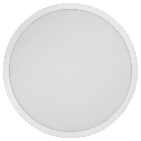 e2 LED Anbaupanel, Deckenleuchte Round 600 40W CCT warm-/neutral-/tageslichtweiss 3000K/4000K/6000K Weiß Aluminium Ø60,5cm