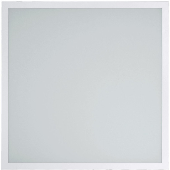 e2 LED Einbaupanel, Deckeneinbauleuchte Square 625 Backlight 40W CCT warm-/neutral-/tageslichtweiss 3000K/4000K/6500K Weiß Aluminium 62x62cm