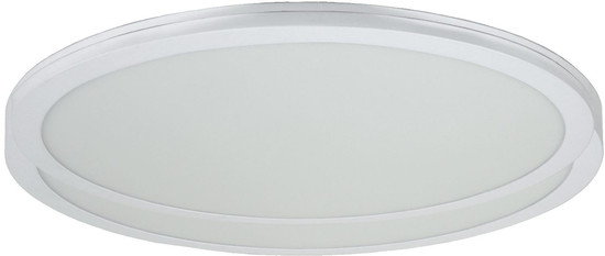 e2 LED Einbaupanel, Deckeneinbauleuchte Round 600 40W CCT warm-/neutral-/tageslichtweiss 3000K/4000K/6000K Weiß Aluminium Ø60cm