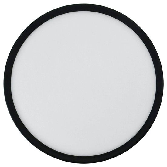 e2 LED Anbaupanel, Deckenleuchte Twice R420 24W CCT warm-/tageslichtweiss 3000-6000K dimmbar RGB IP54 Schwarz Ø42cm