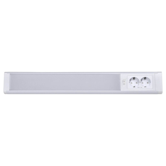 e2 LED Lichtleiste, Unterbauleuchte Corner S 12W CCT warm-/neutral-/tageslichtweiss 3000K/4000K/6500K Weiß Aluminium 59cm
