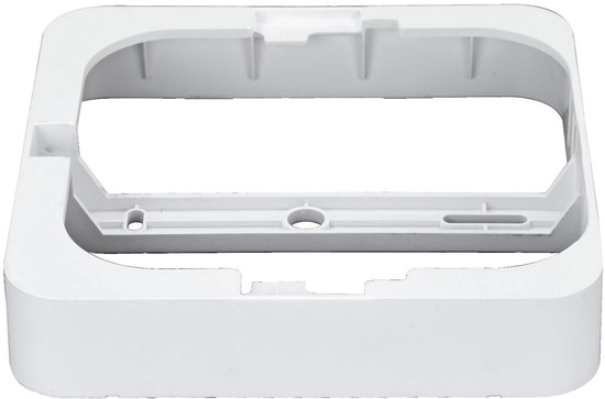 e2 Aufbaurahmen für Einbaupanel Style Q 145 eckig Weiß 14,5x14,5cm