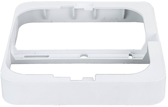 e2 Aufbaurahmen für Einbaupanel Style Q 170 eckig Weiß 17x17cm
