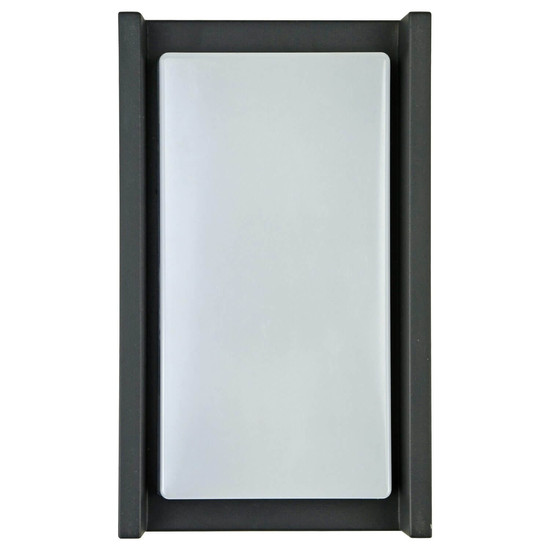 e2 LED Außenwandleuchte Cetus 12W neutralweiss 4000K IP65 Anthrazit Aluminium 24x14,5cm