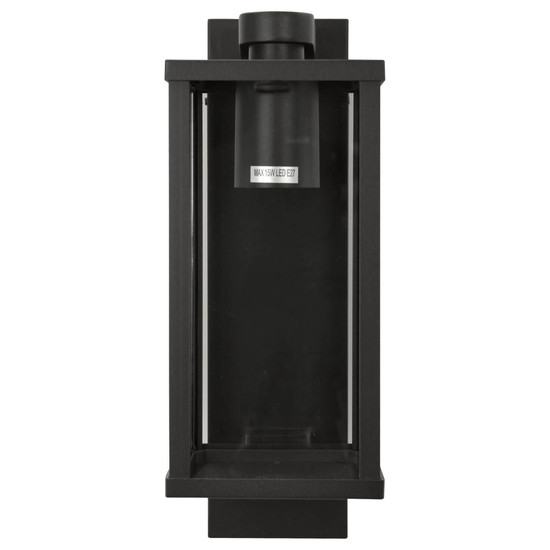 e2 Außenwandleuchte Tara E27 IP44 Anthrazit Aluminium 29x16cm