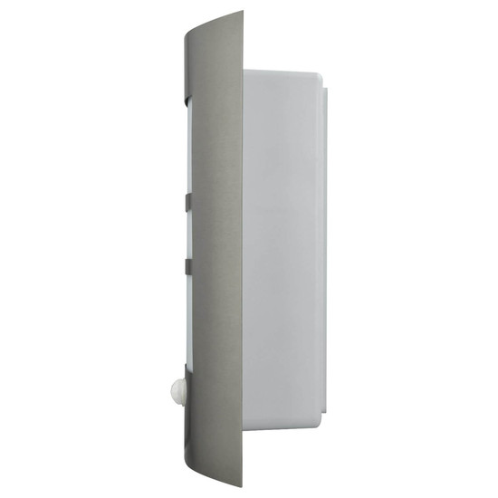 e2 Außenwandleuchte Polis E27 Bewegungsmelder IP44 Aluminium Stahl 26,5x21cm