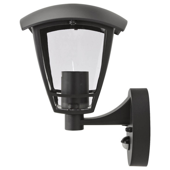 e2 Außenwandleuchte Navi E27 Bewegungsmelder IP44 Anthrazit Aluminium 26x20,5cm