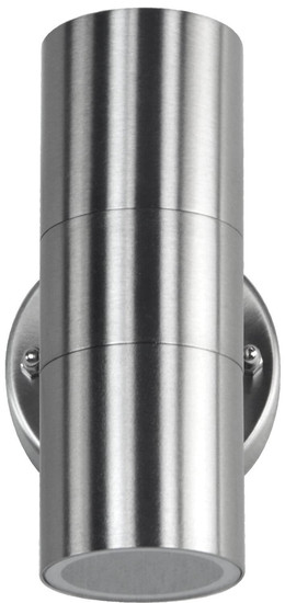 e2 Außenwandleuchte Electra up&down 2-flammig GU10 IP44 Edelstahl 16x9cm