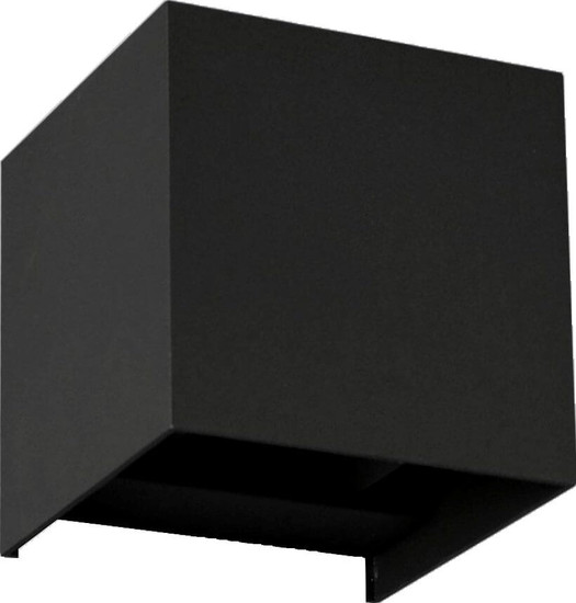 e2 LED Außenwandleuchte Qube up&down 7W CCT warm-/neutral-/tageslichtweiss 3000K/4000K/6000K IP65 Anthrazit Aluminium 10x10cm