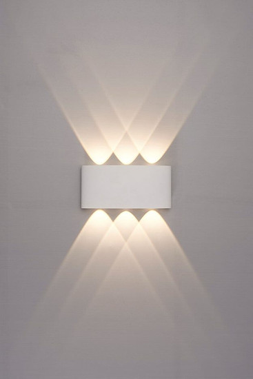 e2 LED Außenwandleuchte Petra up&down 7W CCT warm-/neutralweiss 3000K/4000K/5000K IP54 Weiß Aluminium 17x8cm