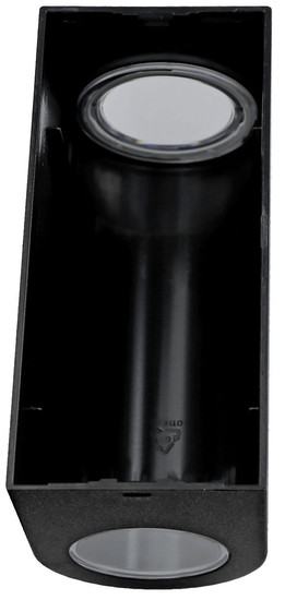 e2 Außenwandleuchte Atika up&down 2-flammig GU10 IP44 Schwarz 16x9cm