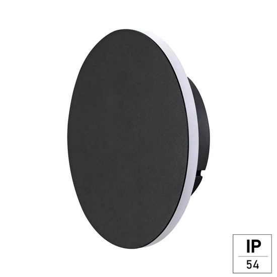 e2 LED Außenwandleuchte Mago 11W neutralweiss 4000K IP54 Anthrazit Edelstahl Ø15cm