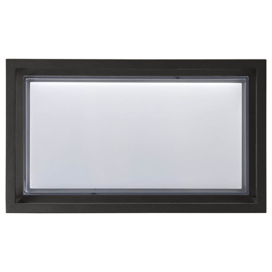 e2 LED Außenwandleuchte Merga 12W CCT warm-/neutral-/tageslichtweiss 3000K/4000K/6000K IP54 Anthrazit Aluminium 24x14,5cm