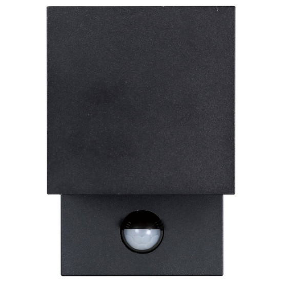 e2 LED Außenwandleuchte Qube up&down 7W CCT warm-/neutral-/tageslichtweiss 3000K/4000K/6000K Bewegungsmelder IP65 Anthrazit Aluminium 15x10cm