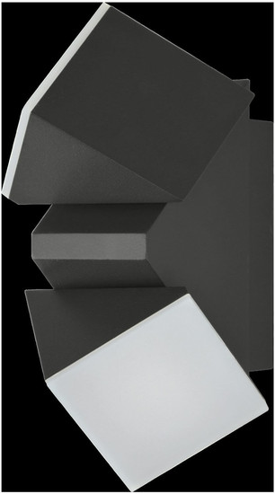 e2 LED Außenwandleuchte Lyra up&down 12W CCT warm-/neutral-/tageslichtweiss 3000K/4000K/6000K IP65 Anthrazit Aluminium 16x8cm