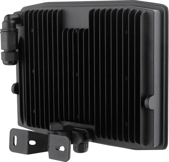 e2 LED Strahler, Fluter Pro 100W tageslichtweiss 6000K IP65 Schwarz Aluminium 24x18,5cm