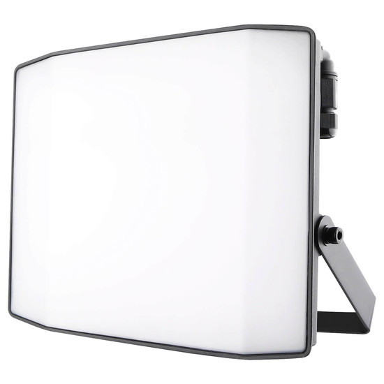 e2 LED Strahler, Fluter Pro 200W tageslichtweiss 6000K IP65 Schwarz Aluminium 34x26cm