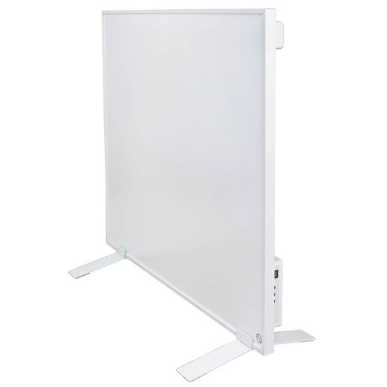 e2 Infrarotheizungen, Infrarot-Heizpaneel Complete Frame S 500W Thermostat Fernbedienung IP44 Weiß 70x60cm