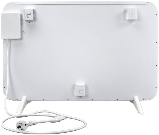 e2 Infrarotheizungen, Infrarot-Heizpaneel Alea S 350W Thermostat Fernbedienung IP44 Weiß 70x45cm