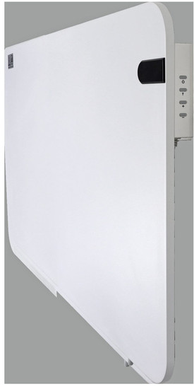 e2 Infrarotheizungen, Infrarot-Heizpaneel Alea M 480W Thermostat Fernbedienung IP44 Weiß 90x50cm