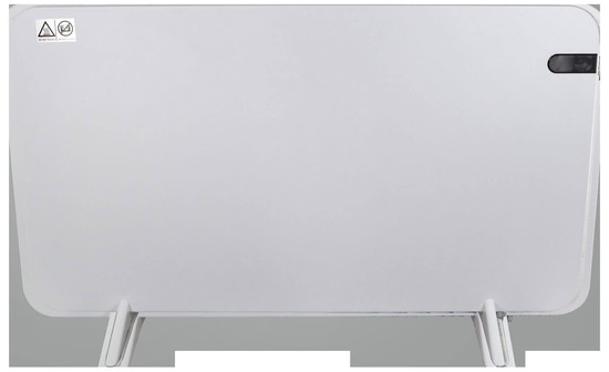 e2 Infrarotheizungen, Infrarot-Heizpaneel Alea M 480W Thermostat Fernbedienung IP44 Weiß 90x50cm